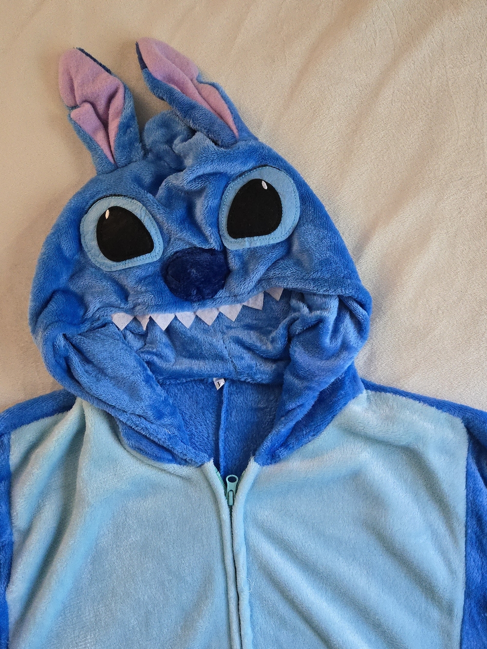 Blue Stitch Onesie